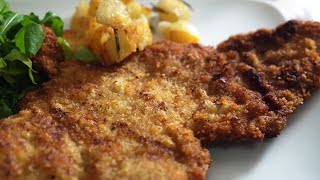 GIANT Butter Fried Veal Escalope [upl. by Eldon]