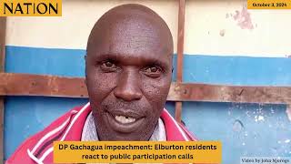 DP Gachagua impeachment Elburgon residents react to public participation calls [upl. by Aicel]