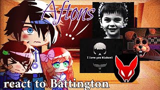 AFTONS REACT TO BATTINGTONS quotNonexistent Videoquot FNAF VHS TAPE TW  Blood jumpscares Epilepsy [upl. by Alano]