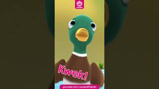 Bebek Oh Bebek  shorts  Lagu Hewan  Lagu Anak Indonesia [upl. by Nylidam235]