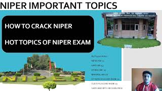 NIPER IMPORTANT TOPICS OF NIPER NIPER ENTRANCE EXAMS FAQ NIPER EXAMS SECRET STRATEGY NIPER 2024 [upl. by Aloise]