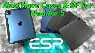 iPad 5 Must Have Cases amp Screen Protector By ESR [upl. by Mini]