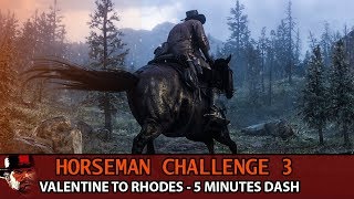 Horseman Challenge 3 Guide  Valentine to Rhodes 5 Minutes Dash Red Dead Redemption 2 [upl. by Naejeillib]