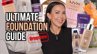 I Bought EVERY DRUGSTORE Foundation amp TESTED them Back to Back [upl. by Kwok241]