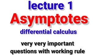 Asymptotes Bsc 1st year [upl. by Yralih54]