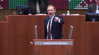 Christian Lindner quotDas hat Spaß gemachtquot  Landtag NRW 29012015  Bananenrepublik [upl. by Betta]