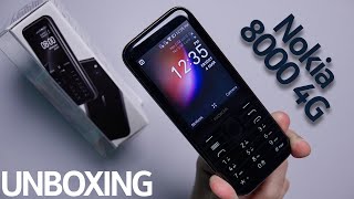 Nokia 8000 4G  Unboxing amp Features Explored [upl. by Rehtnug]