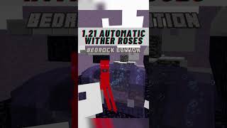 Minecraft Automatic Wither Rose Farm Tutorial Bedrock 121 shorts [upl. by Hsemar]