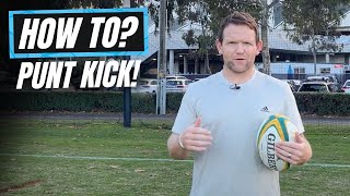 How To Kick a Rugby Ball  rugbybricks 30 Degrees Approach To The Ball [upl. by Omrelliug312]