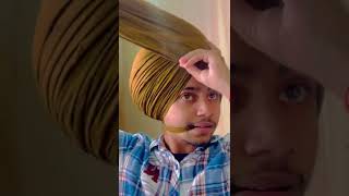 different style pagg ❤️ short turban freestylepagg wattpad pagglovers sardari [upl. by Theone]