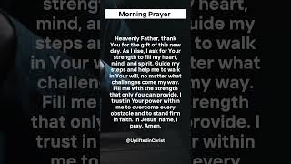 Morning Prayer for Your Daily Strength 💪  morningprayer [upl. by Aramad]