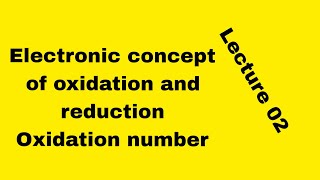 Electronic concept of oxidation and reduction [upl. by Tteirrah]