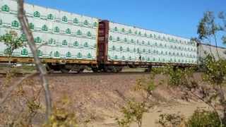 BNSF Peavine Freight Phoenix AZ 4152013 [upl. by Strawn]