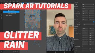 Spark AR  Glitter Rain No Audio [upl. by Aihsila]