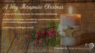 6 Hours of the Most Relaxing Holiday Harp Music  Celtic Harp and Candles for Comfort this Christmas [upl. by Asseral198]