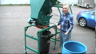 Pulverizing and Compressing Food Waste  Bokashicycles FWP 3 HP Machine [upl. by Kirred175]