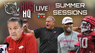 Hog HQ Live Ep 34 Caliparis Presser amp Preview of the Linebackers for the 24 Razorback FB Team [upl. by Henrion]