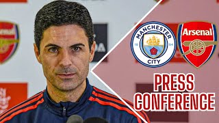 MIKEL ARTETA PRESS CONFERENCE AHEAD OF MAN CITY LIVE [upl. by Lirbij63]