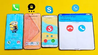 threema skypeskyphone  SAMSUNG S24uhuawei pura 70uZenfone 10One plus foldincoming call [upl. by Ajup]