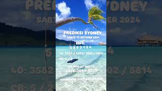 PREDIKSI SYDNEY SABTU 12 OKTOBER 2024  ANGKA KUAT  SYDNEY JITU  GRATIS [upl. by Staw485]