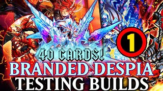 BRANDED DESPIA POST BANLIST TESTING 40 CARDS DECK [upl. by Aicxela]