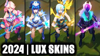 ALL LUX SKINS 2022  League of Legends [upl. by Bonucci]