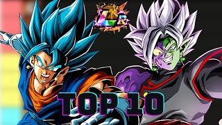 TOP 10 DOKKAN LR TIER LIST WWDC 2023 DBZ Dokkan Battle [upl. by Margeaux]