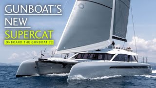 Meet the Gunboat with a flybridge – a tour aboard the luxury Gunboat 72 catamaran [upl. by Milone]