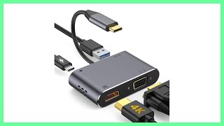 Adaptateur multiprise USBC vers HDMI VGA USB  MOKAI START [upl. by Yehs]