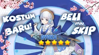 BELI ATAU SKIP REVIEW SKIN AYAKA SPRINGBLOOM MISSIVE 2023 GENSHIN IMPACT [upl. by Derag238]