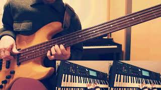 EarthbornBrian Bennett 1982 Cover with AtelierZ Fretless Bass and YAMAHA MODX [upl. by Yannodrahc]