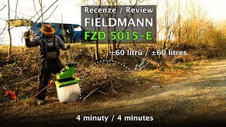 Fieldmann  elektrický štěpkovač FZD 5015E  Recenze  Review electric woodchipper [upl. by Naltiak157]