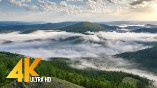 Ural Mountains from a Bird Eye View  4K Ambient Drone Film  6 HOURS [upl. by Thayne]