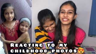 REACTING TO MY CHILDHOOD PHOTOS with ponnu😂😂😍  thejathangu [upl. by Skelly]