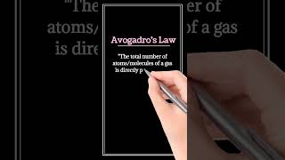 Avogadros law [upl. by Nahshon]