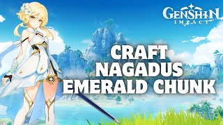 How to Craft Nagadus Emerald Chunk in Genshin Impact 2024 [upl. by Anabelle]