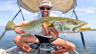 Fishing The Worlds Smallest Pontoon Boat [upl. by Verile]