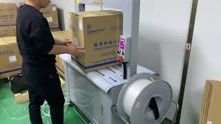 Q80 carton box baling machine  carton box baler  package machine [upl. by Teryn978]