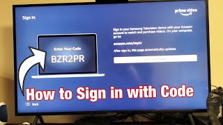 How to Sign In Amazon Prime Video Account from Smart TV Enter Your Code Where [upl. by Elleiram]