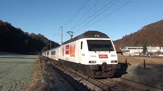 Re 465 004 quotTrubschachenquot mit Kambly Express in Schachen LU [upl. by Annaira227]