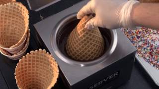 Fresh Made Waffle Cones from Cold Stone Creamery® [upl. by Paxton]