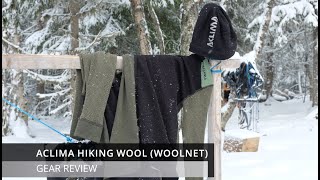 Gear Review  Aclima Hiking Wool  Woolnet [upl. by Hafital]