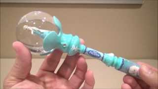 DISNEYS FROZEN ELSAS MUSICAL SNOW WAND VIDEO TOY REVIEW [upl. by Genisia]