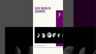 New Moon in Scorpio  November 1 2024 [upl. by Erek237]