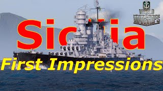 World of Warships Sicilia First Impressions God Tier SAP Secondary Brawler Or Out Of Meta Waste [upl. by Eisle]