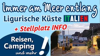 Entlang der ligurischen Küste  Genua bis Finale Ligure Stellplatz Info  ReiseVLOG 2 [upl. by Anar840]