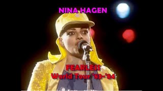 NINA HAGEN 1984 quotFEARLESS WORLD TOURquot exclusive live compilation [upl. by Noda]