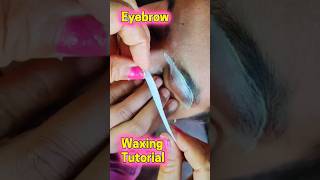 WAX Your EYEBROW at Home tutorial [upl. by Akeihsal285]