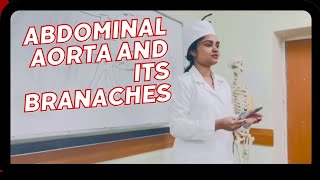 Abdominal AortaBranches and Anatomy Human AnatomyAnatomy with dr faiza [upl. by Anatak]