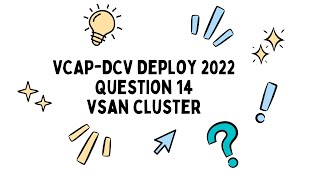 VCAP DCV Deploy Q16 Tips and best practices to maximize the benefits of vSAN Cluster [upl. by Schlenger]